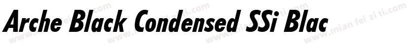 Arche Black Condensed SSi Black Con字体转换